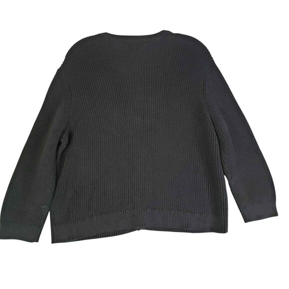 Polo Ralph Lauren LRL Women’s Sweater Cardigan Chunky Knit Size XL Gold Buttons - Picture 3 of 8